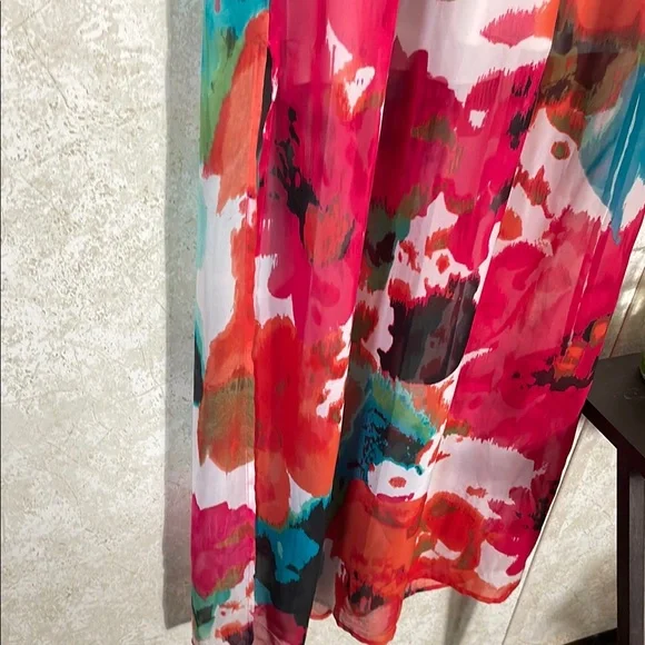 Bisou Bisou Red Halter Maxi Sundress - Picture 4 of 7